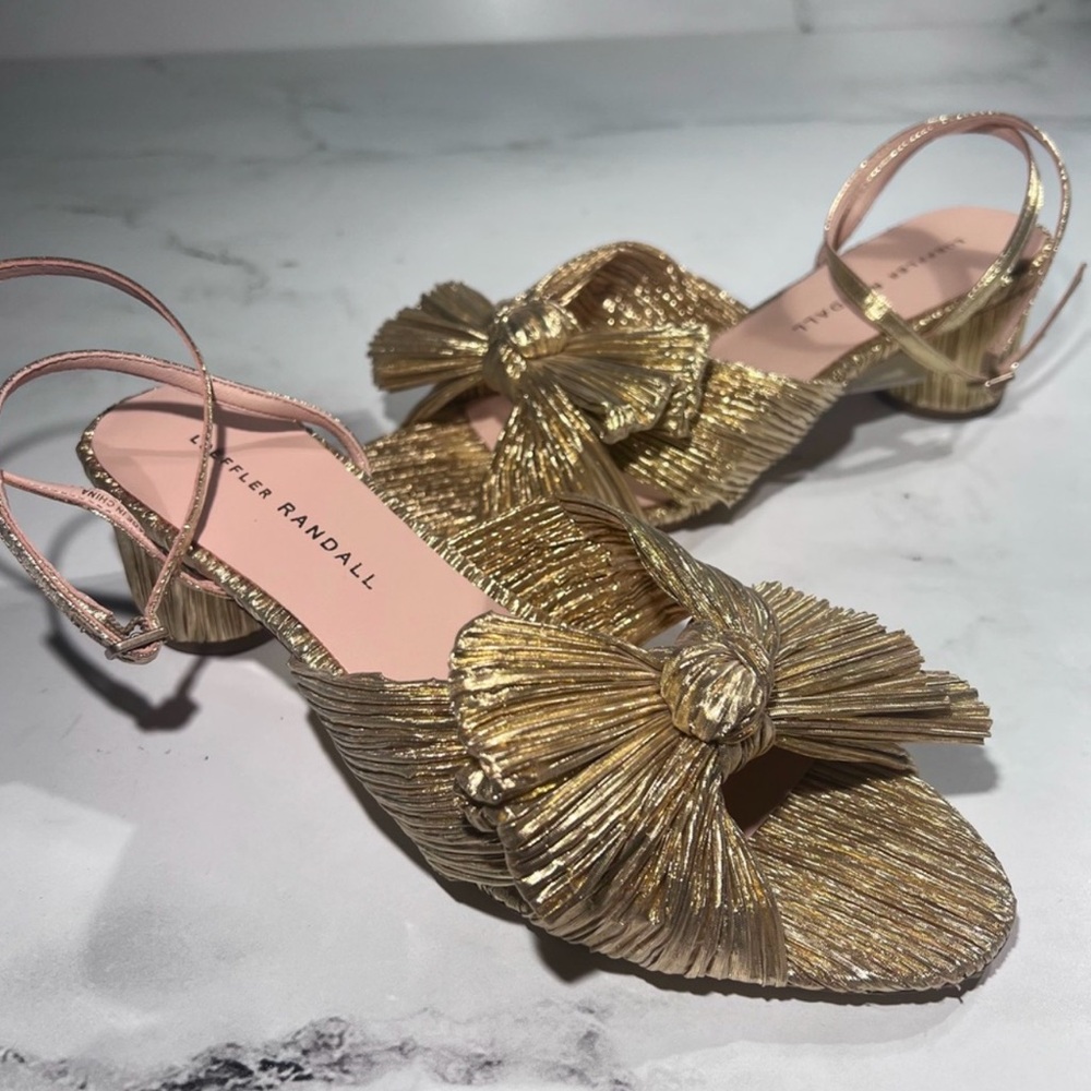 Loeffler Randall Gold Sandals